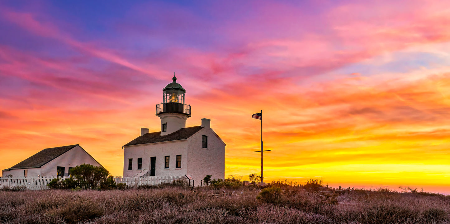 Point Loma Lighthouse at Sunset