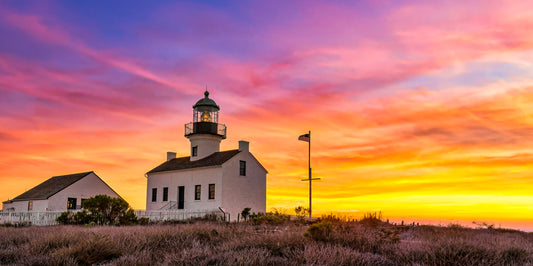 Point Loma Lighthouse at Sunset